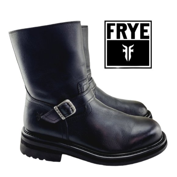 Frye Other - FRYE Commando Engineer Strap Boots 11M - Black